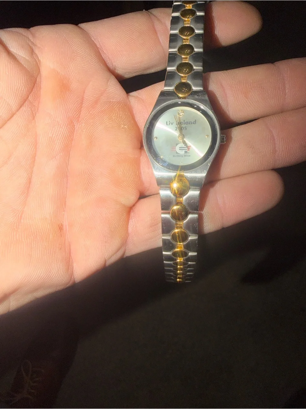 FOSSIL Two-Tone Stainless Steel Watches - CONSOL ENERGY; coal mine (2006 rare)